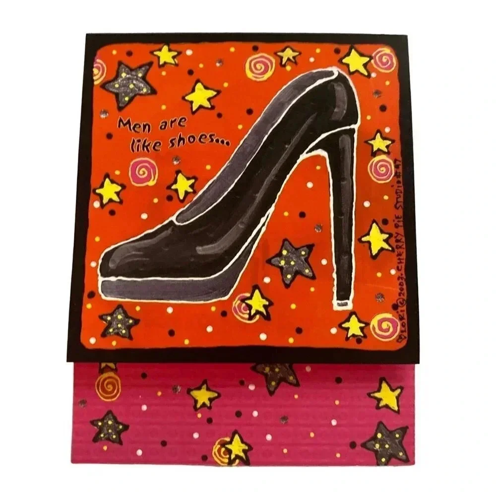 FRIENDS High Heels Vintage 6/pk Leanin'‎ Tree Greeting Cards Lori Wiseman NIP